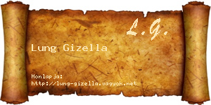 Lung Gizella névjegykártya
